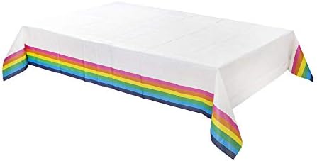 Tablice stolovi Rainbow Paper Birthday Strong Torbe s ručkama ispunjavaju se zabavama i kolačima | Pakiranje od 8, jedan