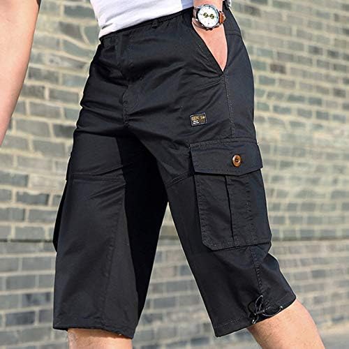 Džep fitness sportska boja casual muške hlače ljetne kratke hlače solidne bodybuilding muške hlače u zatvorenoj kući