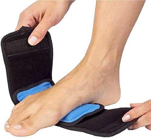 Paket leda za omatanje stopala hladnom terapijom s 14-inčnim remenom gel paket za višekratnu upotrebu za ublažavanje boli. Izvrsno