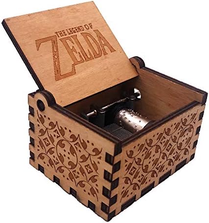 Legenda o Zelda Music Box isklesana drvena glazbena kutija ručna ručna radilica, smeđa