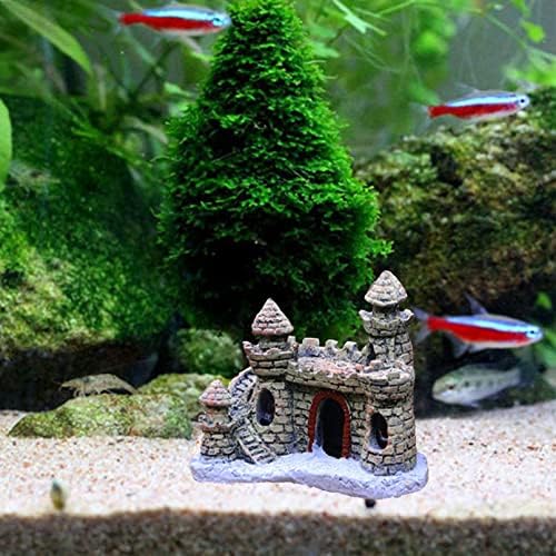 Ukrasi za akvarij dvorac od smole akvarij za ribe sklonište uređenje doma krajolik Betta špilja za ribe škampi