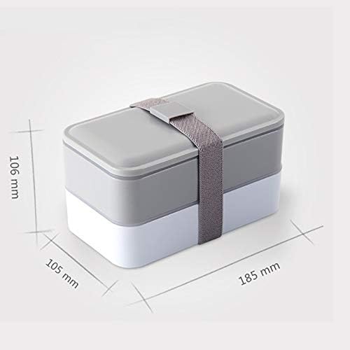 Lkyboa japanska kutija za ručak set dvostruki sloj bento kutija s posudom za juhu prijenosna termička izolirana posuda za hranu mikrovalno