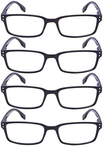 Gud čitanje naočala 4 parova čitatelji klasičnog stila udobni čitatelji naočale za žene muškarci čitaju