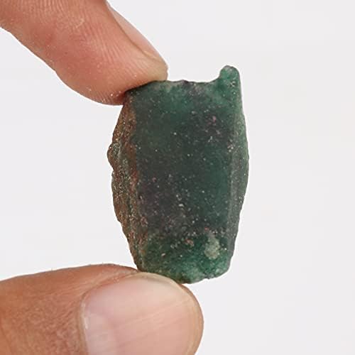 Prirodni zeleni afrički kamen žada za liječenje, prevrtanje, dragulj kabine 23.35 CT