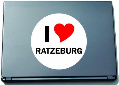 Volim aufkleber naljepnicu naljepnica laptopaufkleber laptopskan 297 mm mit stadtname ratzeburg
