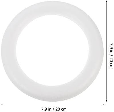 Stobok 10pcs pjenasti krug prsten za obrt bijeli pjenasti vijenac diy umjetnost cvjetni projekti krafni zanatski vijenac izrađuju zalihe