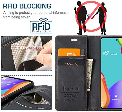 Torbica za Samsung Galaxy A52 5G /A52s 5G,torbica-novčanik Samsung Galaxy A52 5G s držačem kartica [Zaključavanje RFID] Magnetska stalak,