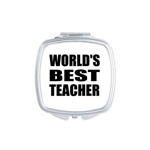 Najbolje ogledalo na svijetu s citatima učitelja i učenika prijenosno kompaktno Džepno ogledalo za šminkanje s dvostranim staklom