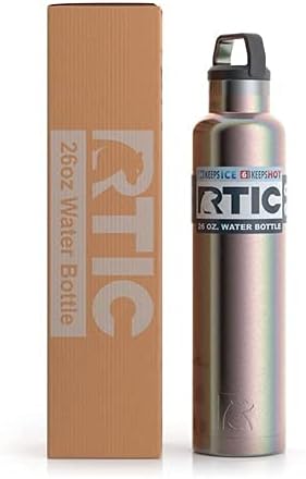 RTIC 26 oz vakuum izolirana boca vode, metalna izolacija s dvostrukim zidom od nehrđajućeg čelika, BPA besplatna za višekratnu upotrebu,