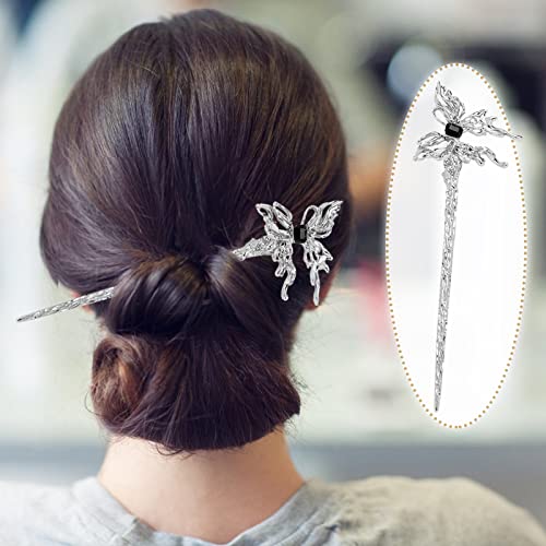 2pcs leptir štapići za Valentinovo za lepinje štapići za žene metalni materijal pribor za ukrašavanje kose u obliku leptira