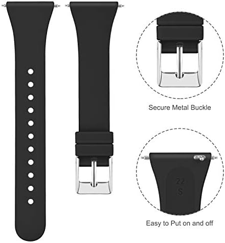 8 komada tanke silikonske trake, kompatibilnih s Fitbit Versa 2 Bands / Fitbit Versa /Fitbit Versa Lite / SE, Međusobno tanke uske