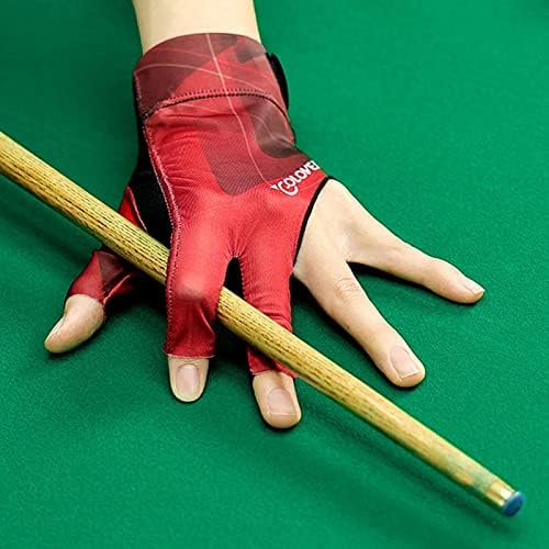 Lippsy Billiards rukavica | 3 prstiju rukavice s bazenom Billiards lijeva rukavica s snookerom | Sport rukavice pokazuju rukavice za