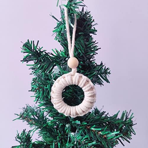 Božićna tematska vijenjska mini tkana vijenca ukras božićno drvce privjesak kućni ukras divovski ukras kuglice
