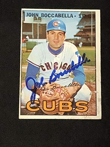 John Boccabella 1967. Topps potpisana autogradna karta 578 HI Chicago Cubs - Baseball Slabbed Autographd Cards