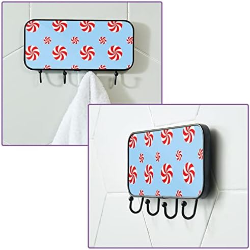 Ljepljive kuke teške zidne kuke za viseći, šareni uzorak, kuke za ručnike za kupaonice kuhinjske kuke