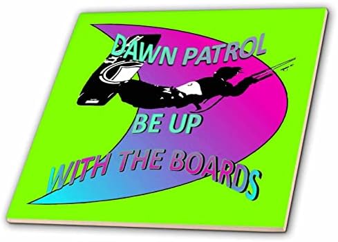 Patrola zore 3-a-budite na vrhu s daskama za kitesurfing ružičasto-plavi Ombre - pločice