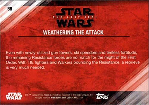 2018. Topps Star Wars Posljednja Jedi serija 2 plava 85 vremenski vremenski rad na trgovačkoj kartici u sirovom stanju