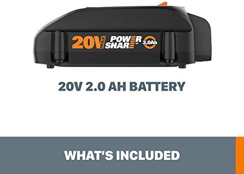 Worx WA3575 20V Powershare 2.0 AH zamjenska baterija, narančasta i crna