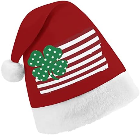 Američka zastava irski ponos Božićni šešir s djetelinom personalizirani šešir Djeda Mraza smiješni Božićni ukrasi