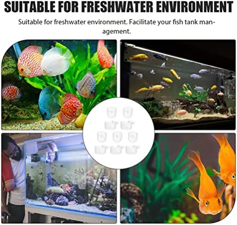 10kom mini držač akvarijskih biljaka Prozirni lonac za vodene biljke s jakim usisnim čašama dekor akvarija za ukrašavanje akvarija