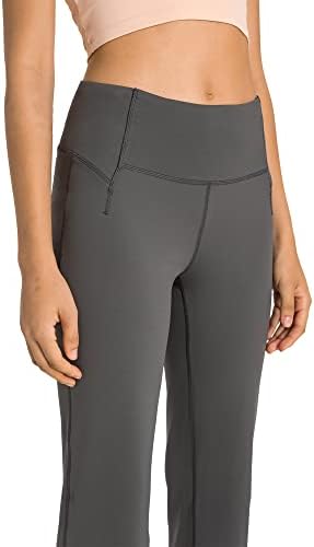 Nosekoon ženske nogavice joge podijeljene rum visokog struka casual bootleg hlače za kontrolu trbuha trbuha bootcut hlače