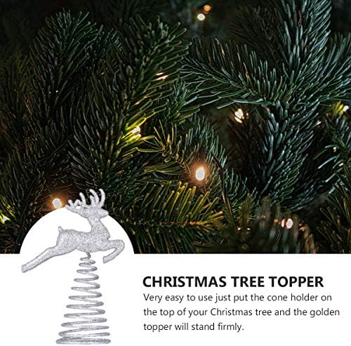 Partykindom 3 PCS Dekoracija božićnog drvca Topper jelena drveća Topper THEPPER TREETOP Ukras za božićni ukrasi Pokloni ukrasi