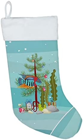 Caroline's Treasures CK4536CS Severum Sretan božićni božićni čarapa, kamin viseće čarape božićna sezona zabava Dekor Obiteljski odmor