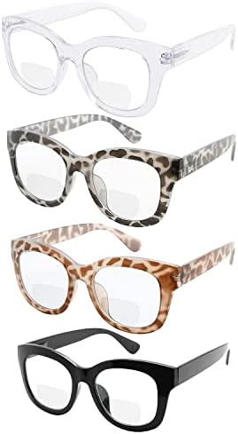 2-inčne bifokalne naočale za čitanje velikog okvira ženske bifokalne Naočale za čitanje Plus veličine +2,00