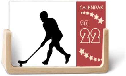 Sportski hokej koji trči tjelesni odgoj 2022 kalendarski stol planer 12 mjeseci