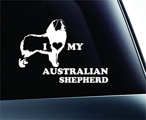ExpressDecor Obožavam svoj australski pastirski pas simbol naljepnica Smiješna naljepnica za automobile