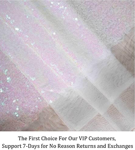Tkanina od šljokica od 1 jarda iridescentna bijela sjajna tkanina od 1 jarda mrežasta tkanina od šljokica za šivanje haljina i izradu