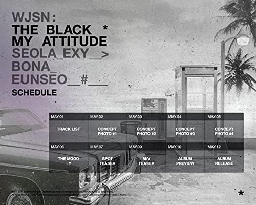 Cosmic Girls WJSN: Black My Attitude 1. pojedinačni album Slučajna verzija CD+1P Poster+96P PhotoBook+1P naljepnica+1P Photocard+1p