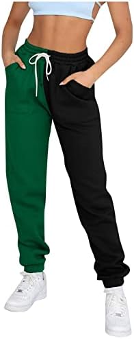 Jorasa ženske trenirke, hlače u boji elastični struk hlača hlača hlača visoke hlače s džepovima