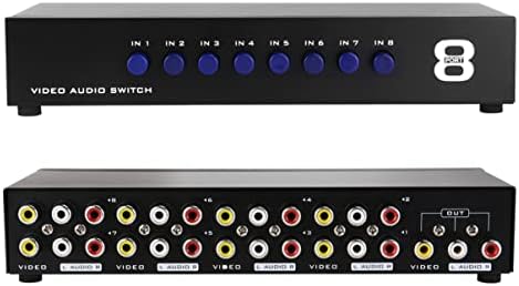 8 priključaka u video AV Audio Switch Out Selector Switcher kompozit