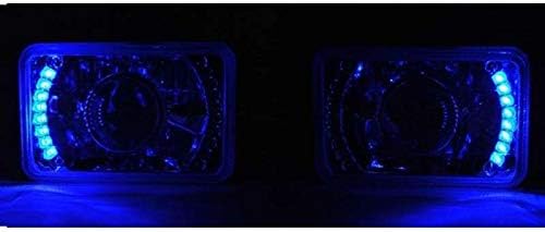 Octanska rasvjeta 4x6 plavi LED halo projektor halogena prednja svjetla prednja svjetla žarulje kristalno bistro set