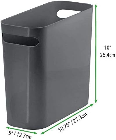 MDESIGN 2 MJEST COMBO - Plastična kanta za smeće i kupaonica - za kupaonicu - trgovina i organizirajte kantu za košaricu s ručicom