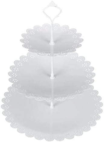 Lqwm 3 nivo cupcake postolje za tortu rođendanski desert svadbeni kvadrat, okrugli kolač za cupcake holders cupcake cupcake cup cup