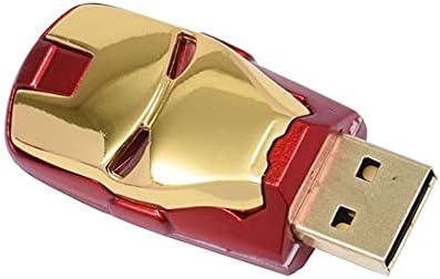 2.0 Iron Man Head Super heroj 16GB USB vanjski tvrdi disk Flash Flash pogon Uređaj Slatka novost memorijskog štapa U Disk crtani film