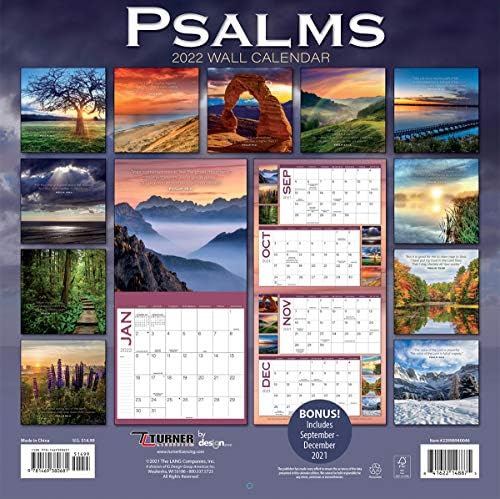Turner fotografski psalmi 12x12 zidni kalendar