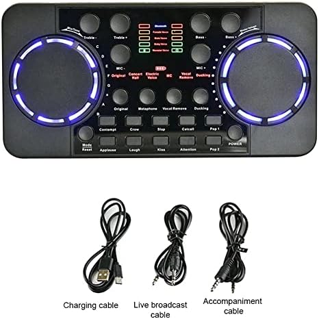 ZSEDP Streaming Sound Card 10 Zvučni efekti -kompatibilni 4.0 Mikser audio sučelja za DJ Music Studio