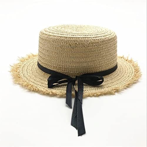 Nabavite ravne gornje slamke šešir ljeto proljeće ženske kape za putovanja u Leisure Pearl Beach Sunčevi šeširi modni cvjetni djevojke
