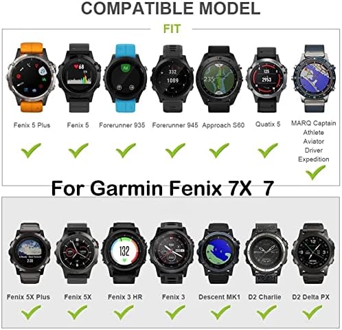 GXFCUK Quick Release Easy Fit Silicone Watch Band za Garmin Fenix ​​7 7x Forerunner 935 945 EasyFit Wirstband 22 mm remen
