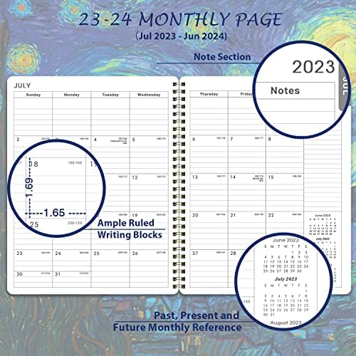 Planer 2023-2024-Acdemic Planer 2023-2024 Od srpnja 2023.-lipnja 2024., 8 x 10, Planirana knjiga, tjedni i mjesečni planer 2023-2024
