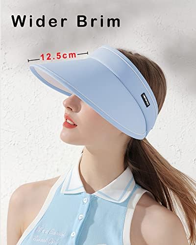 Camstic Women's UV zaštita od vjetra otpornog na vjetar širom vrha Sunca šešir
