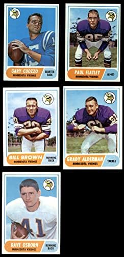 1968. Topps Minnesota Vikings Team Set Minnesota Vikings Ex/MT+ Vikings