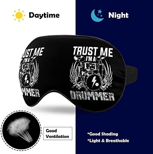 Vjerujte mi, ja sam bubnjar maska ​​za spavanje izdržljive prekrivače maske za oči s podesivim remenom za muškarce
