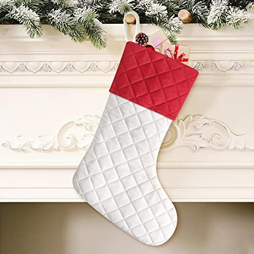 Yoochee 6 pakiranja božićnih čarapa, 18 inčne velike čarape za božićni ukras, izdržljiva personalizirana božićna čarapa, viseći dekor