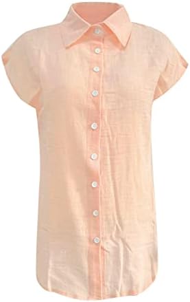 LitryCamev bluze za žene odjevene ležerne trendovske žene Ljetni vrhovi Slatki elegantni protočni udoban kratki rukavi majice tuniku