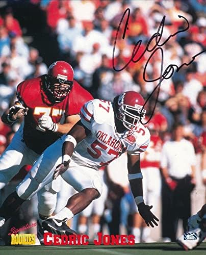 Cedric Jones Autografirani potpis novajlija 8x10 Photo University of Oklahoma - Autografirane NFL fotografije