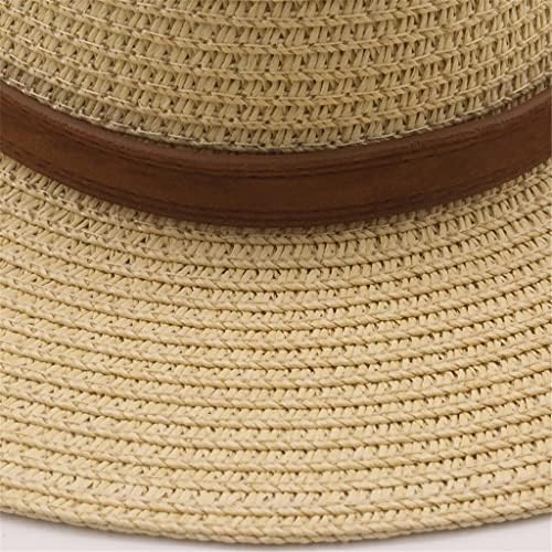 ZSEDP Panama Hat Ljetni sunčani šeširi za žene muškarci plaža šešir moda UV zaštitna kapica za zaštitu od sunca
